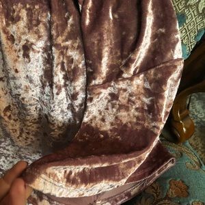 Pink Velvet touch polyester and spandex